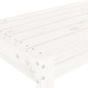 Hagebenk hvit 110x38x45 cm heltre furu
