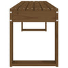 Hagebenk honningbrun 110x38x45 cm heltre furu