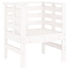Hagestoler 2 stk hvit 61,5x53x71 cm heltre furu