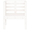 Hagestoler 2 stk hvit 61,5x53x71 cm heltre furu