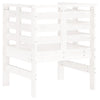 Hagestoler 2 stk hvit 61,5x53x71 cm heltre furu