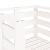 Hagestoler 2 stk hvit 61,5x53x71 cm heltre furu