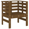 Hagestoler 2 stk honningbrun 61,5x53x71 cm heltre furu