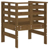 Hagestoler 2 stk honningbrun 61,5x53x71 cm heltre furu