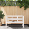 Hagebenk hvit 111,5x53x71 cm heltre furu