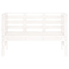 Hagebenk hvit 111,5x53x71 cm heltre furu
