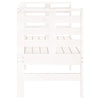Hagebenk hvit 111,5x53x71 cm heltre furu