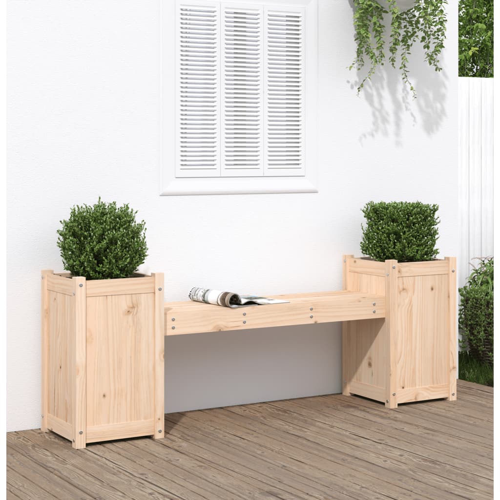 Plantebenk 180x36x63 cm heltre furu