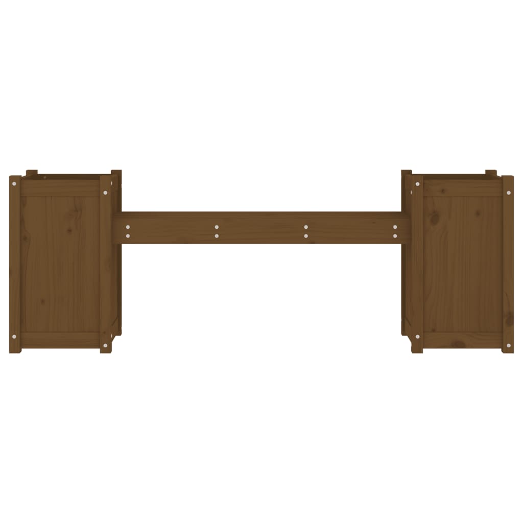 Plantebenk honningbrun 180x36x63 cm heltre furu