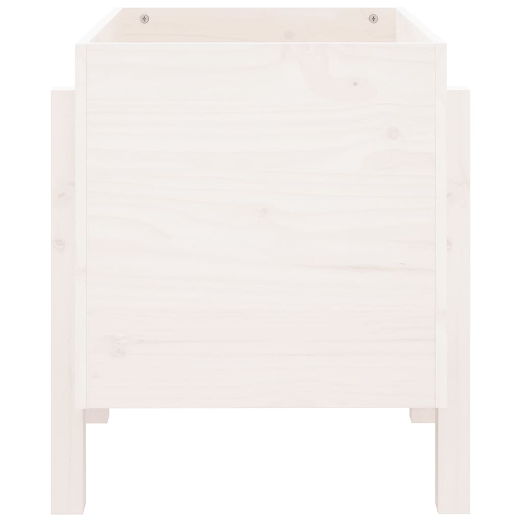 Hageplantekasse hvit 62x50x57 cm heltre furu