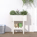 Hageplantekasse hvit 62x30x69 cm heltre furu