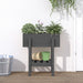 Hageplantekasse grå 62x30x69 cm heltre furu