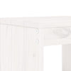 Hagekrakker 2 stk hvit 40x36x45 cm heltre furu
