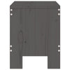 Hagekrakker 2 stk grå 40x36x45 cm heltre furu