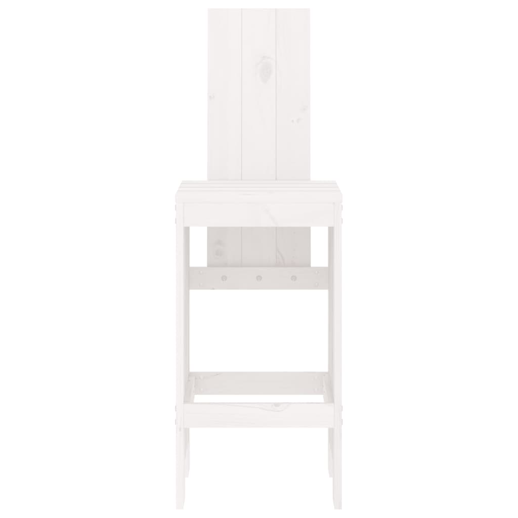 Barkrakker 2 stk hvit 40x42x120 cm heltre furu