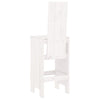 Barkrakker 2 stk hvit 40x42x120 cm heltre furu