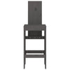 Barkrakker 2 stk grå 40x42x120 cm heltre furu