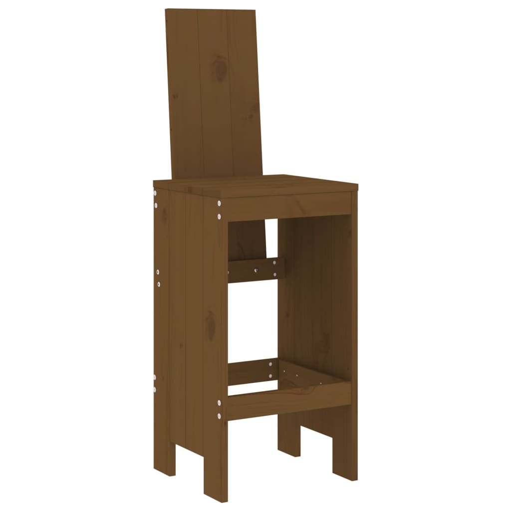 Barkrakker 2 stk honningbrun 40x42x120 cm heltre furu