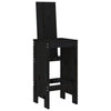 Barkrakker 2 stk svart 40x42x120 cm heltre furu