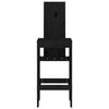 Barkrakker 2 stk svart 40x42x120 cm heltre furu