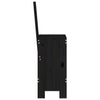 Barkrakker 2 stk svart 40x42x120 cm heltre furu