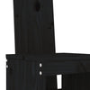 Barkrakker 2 stk svart 40x42x120 cm heltre furu
