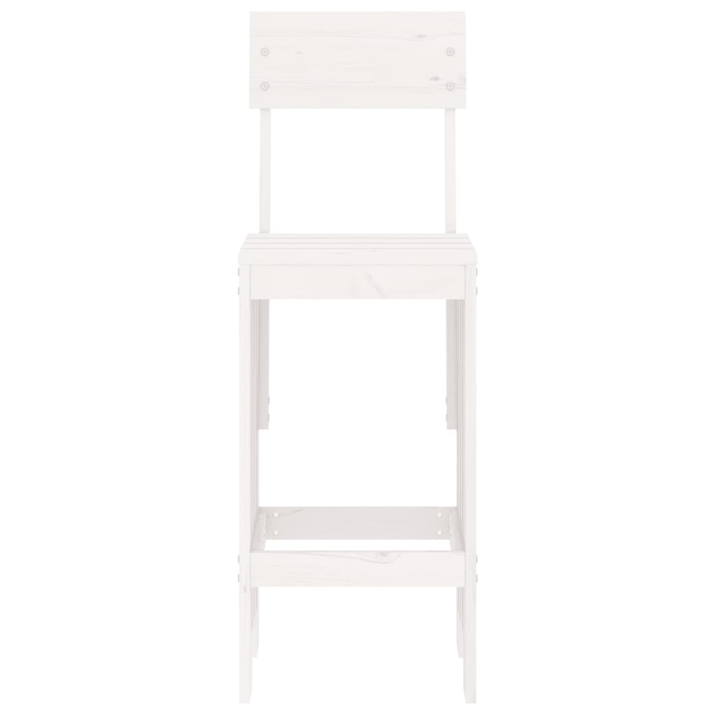 Barkrakker 2 stk hvit 40x48,5x115,5 cm heltre furu