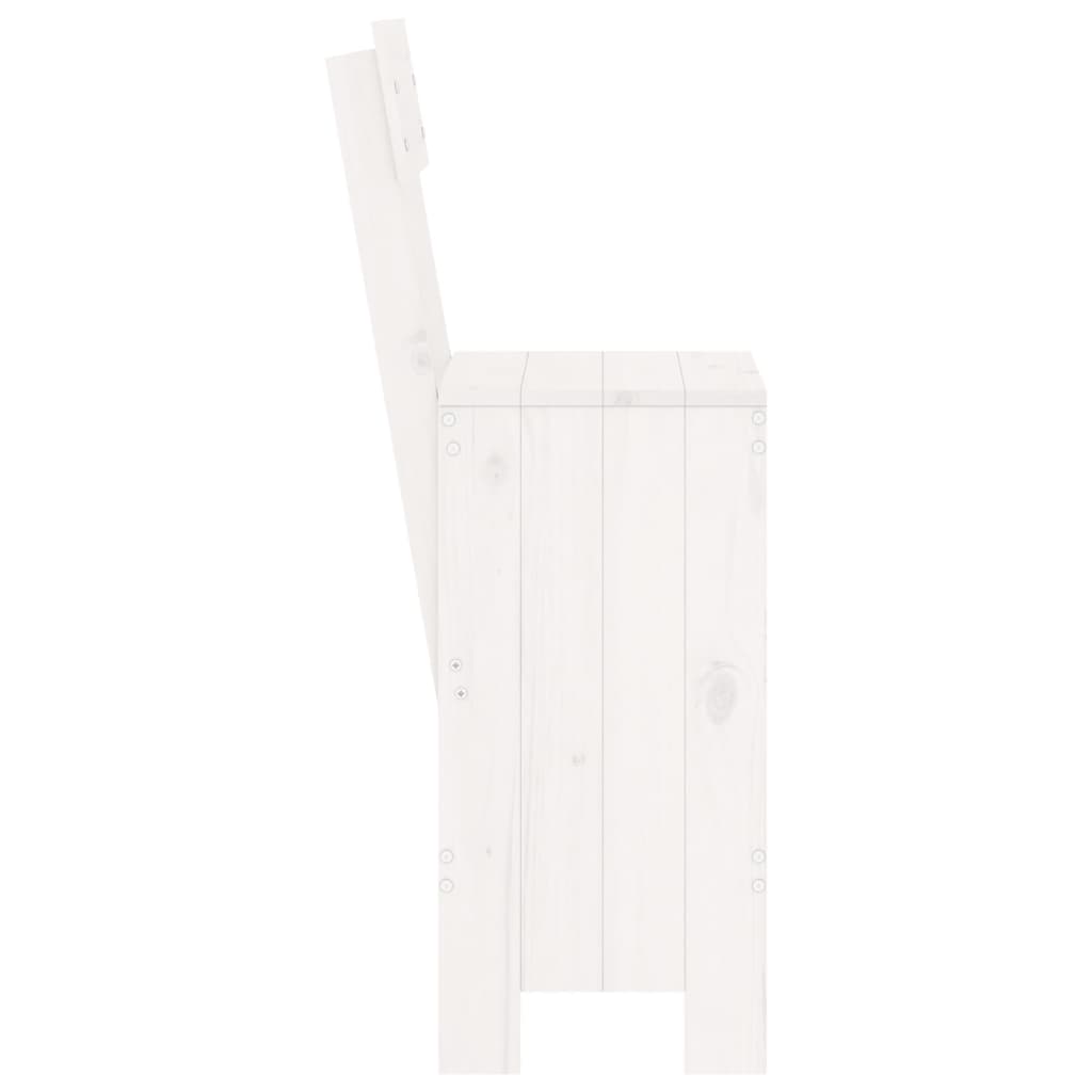 Barkrakker 2 stk hvit 40x48,5x115,5 cm heltre furu