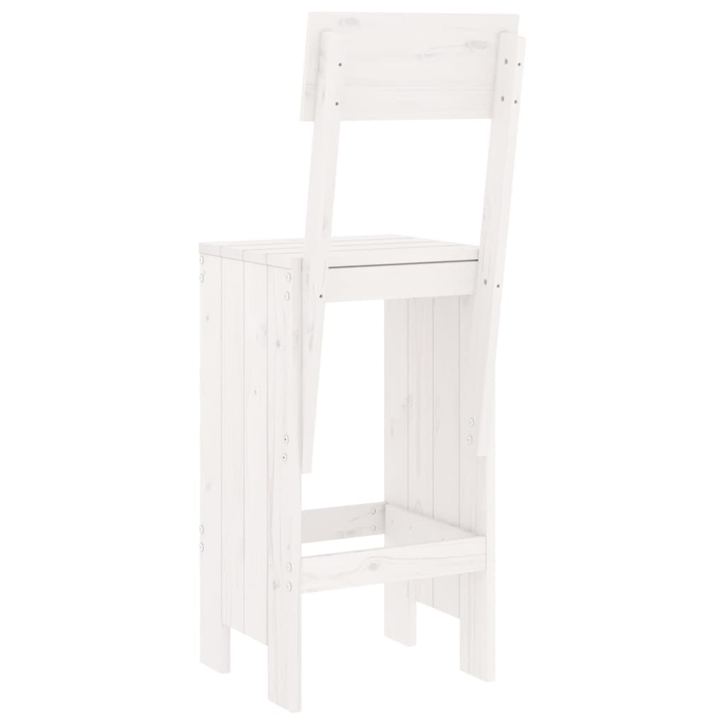 Barkrakker 2 stk hvit 40x48,5x115,5 cm heltre furu