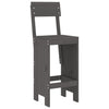 Barkrakker 2 stk grå 40x48,5x115,5 cm heltre furu