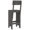 Barkrakker 2 stk grå 40x48,5x115,5 cm heltre furu