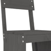 Barkrakker 2 stk grå 40x48,5x115,5 cm heltre furu