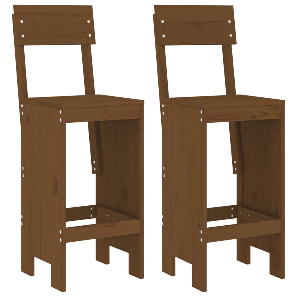 Barkrakker 2 stk honningbrun 40x48,5x115,5 cm heltre furu