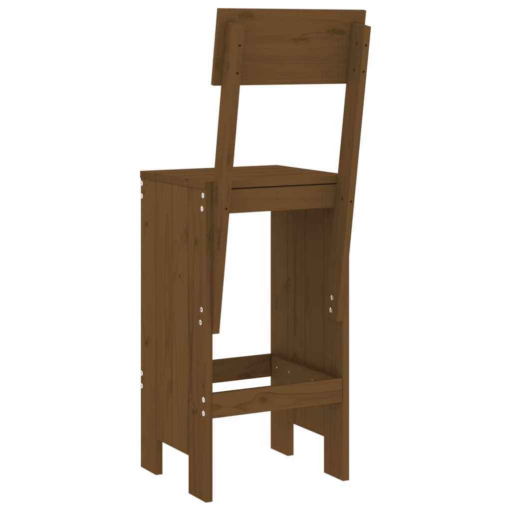 Barkrakker 2 stk honningbrun 40x48,5x115,5 cm heltre furu