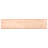 Bordplate 180x40x(2-6) cm ubehandlet heltre eik naturlig kant