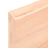 Bordplate 180x40x(2-6) cm ubehandlet heltre eik naturlig kant