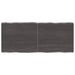 Bordplate mørkebrun 140x60x(2-4)cm behandlet heltre naturlig