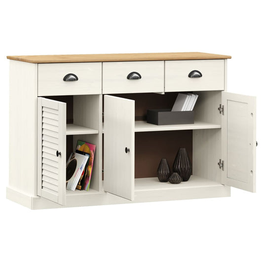 Skjenk med skuffer VIGO 113x40x75 cm heltre furu