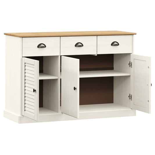 Skjenk med skuffer VIGO 113x40x75 cm heltre furu