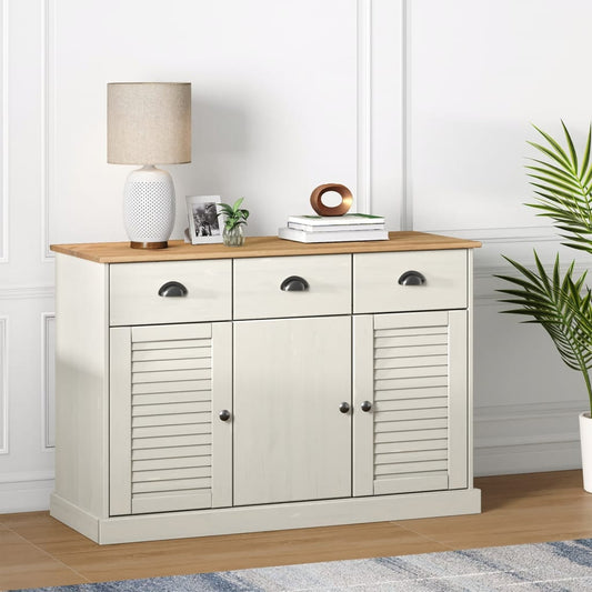 Skjenk med skuffer VIGO 113x40x75 cm heltre furu