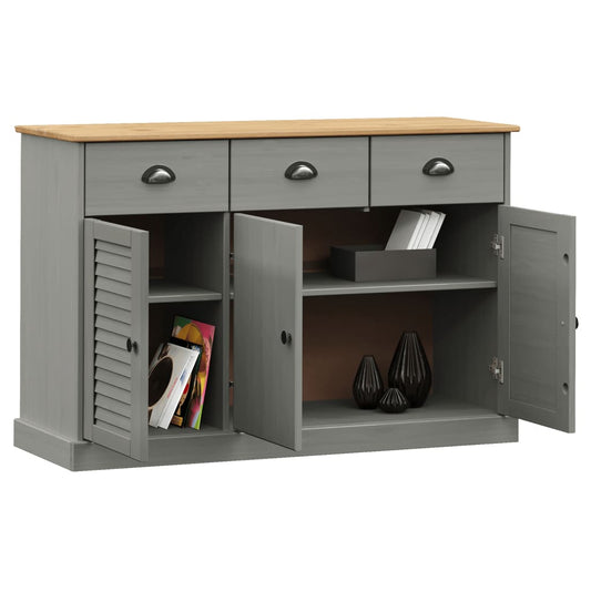 Skjenk med skuffer VIGO 113x40x75 cm heltre furu