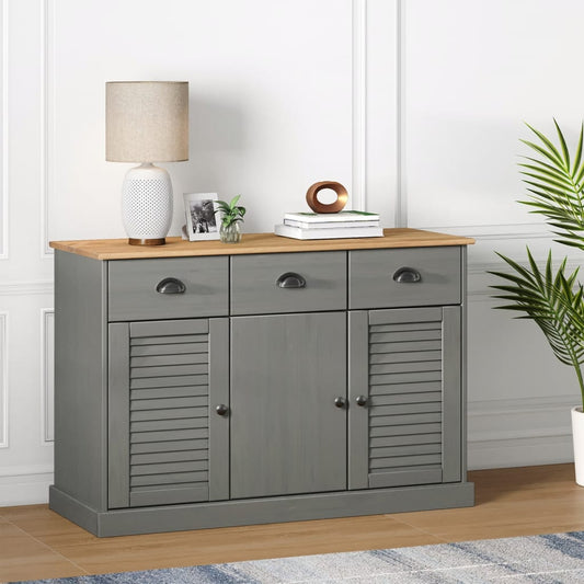 Skjenk med skuffer VIGO 113x40x75 cm heltre furu