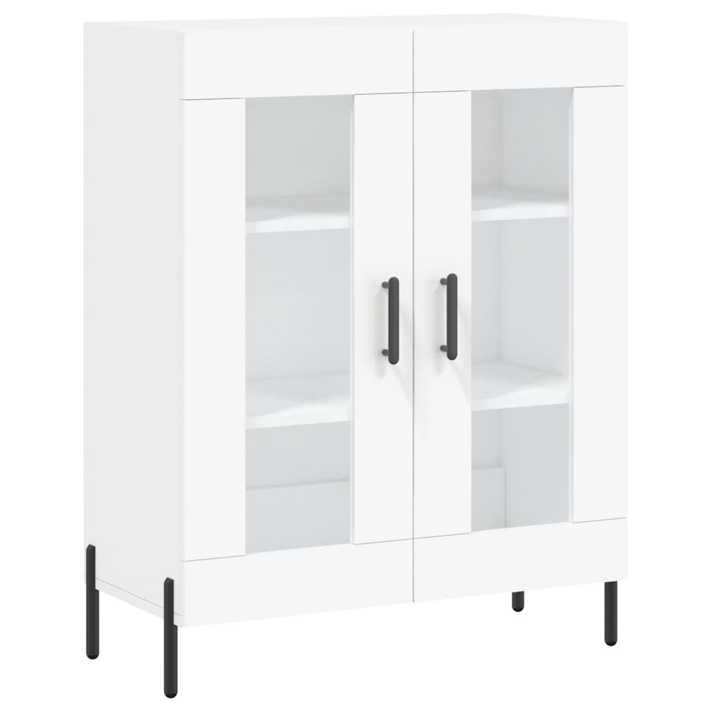 Skjenk hvit 69,5x34x90 cm konstruert tre