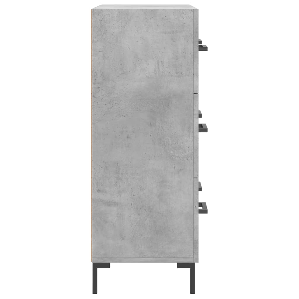 Skjenk betonggrå 69,5x34x90 cm konstruert tre