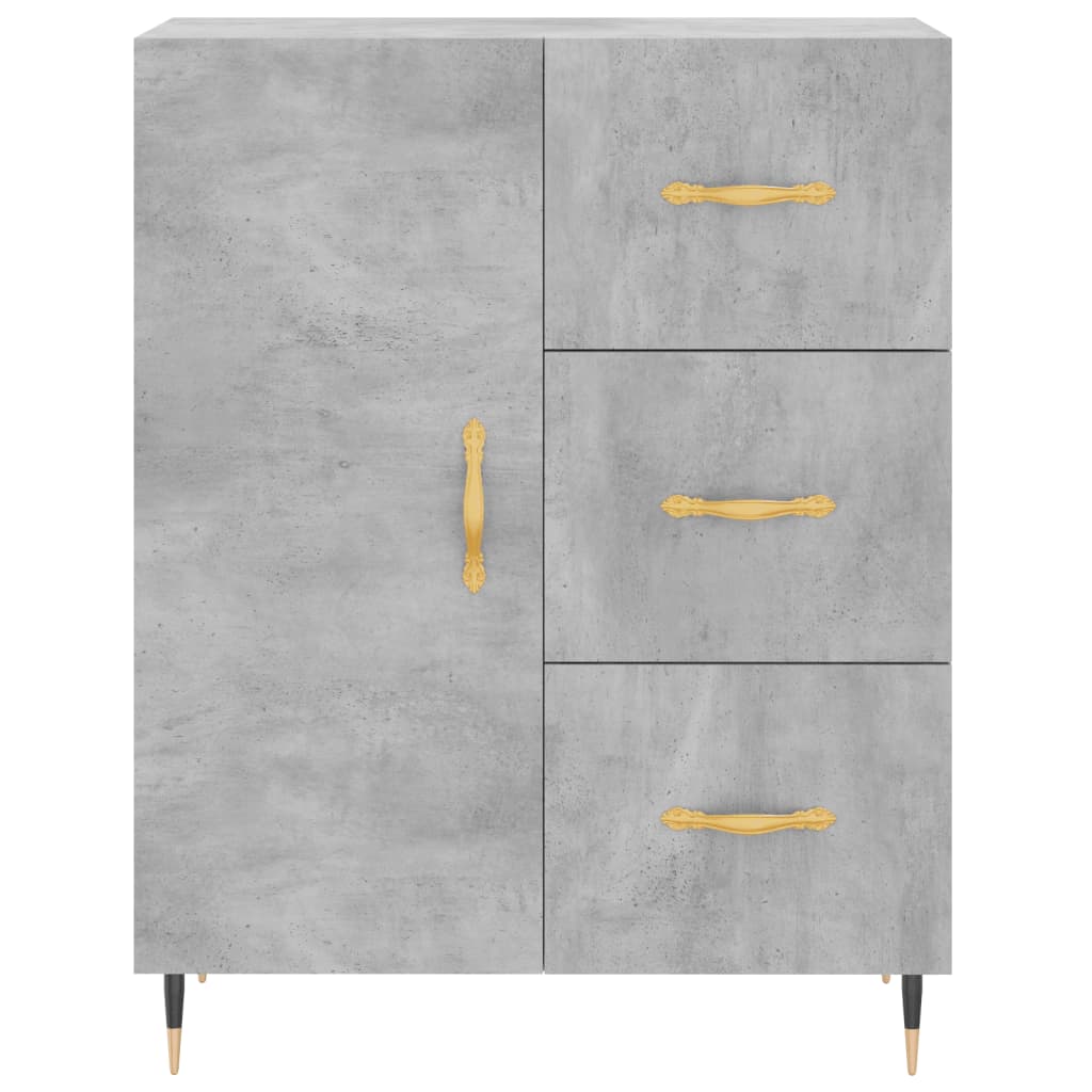 Skjenk betonggrå 69,5x34x90 cm konstruert tre