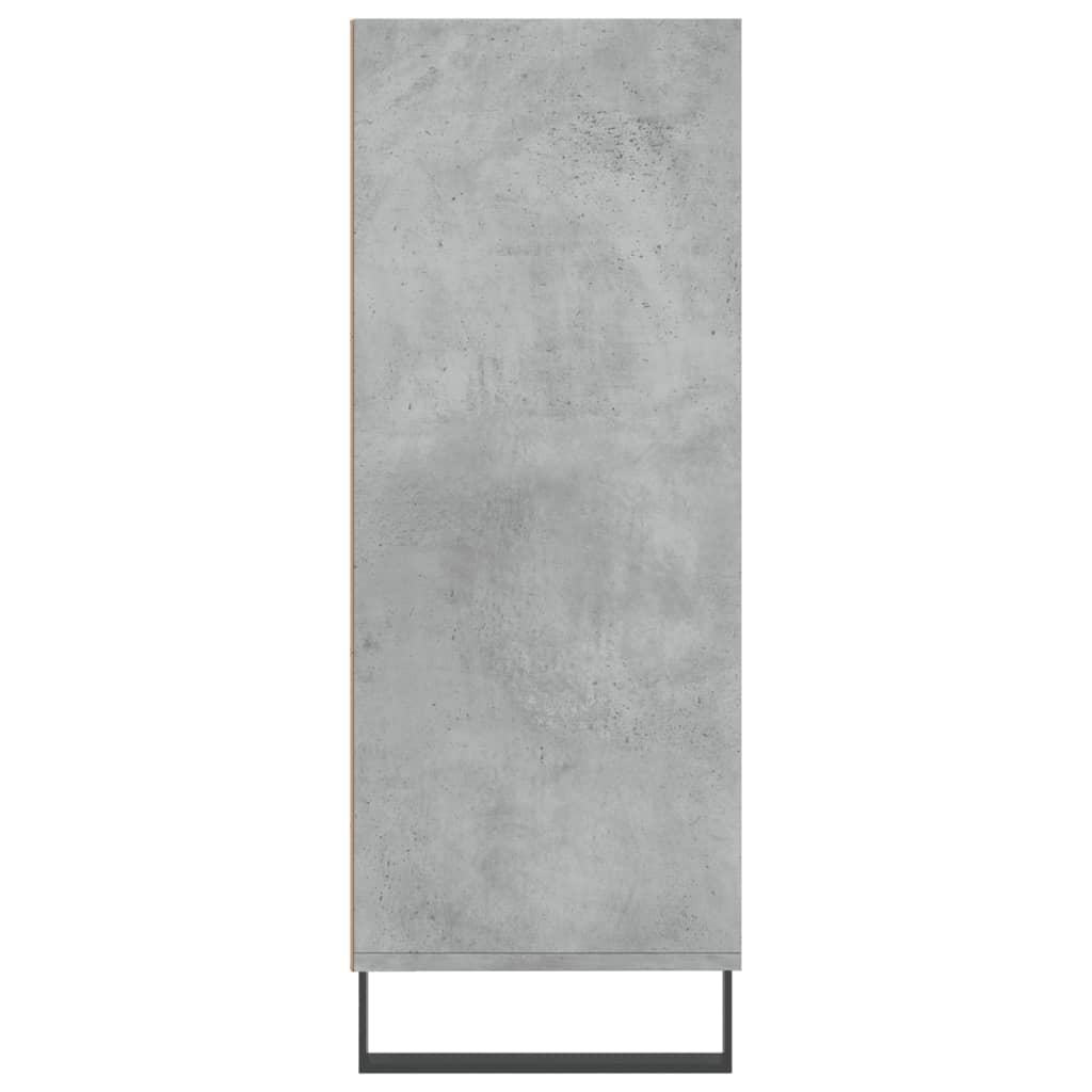 Hylle betonggrå 69,5x32,5x90 cm konstruert tre