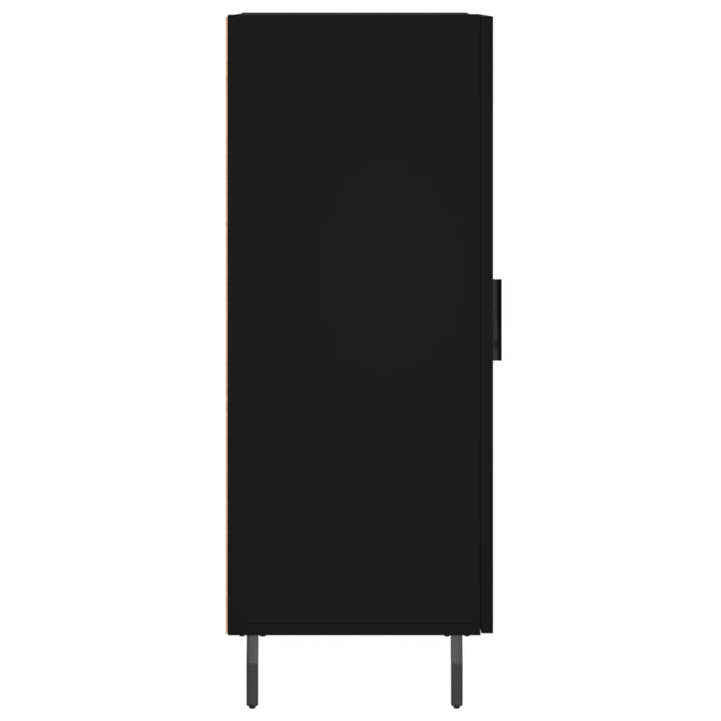 Skjenk svart 34,5x34x90 cm konstruert tre