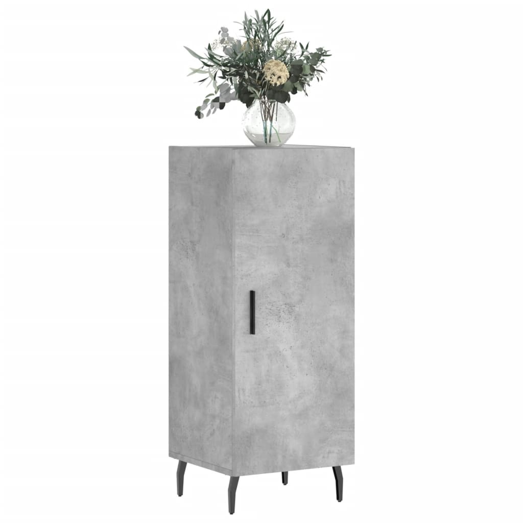 Skjenk betonggrå 34,5x34x90 cm konstruert tre