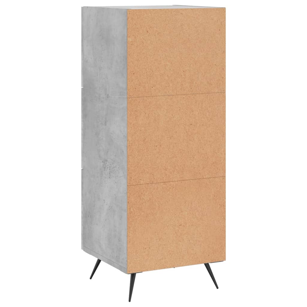 Skjenk betonggrå 34,5x34x90 cm konstruert tre