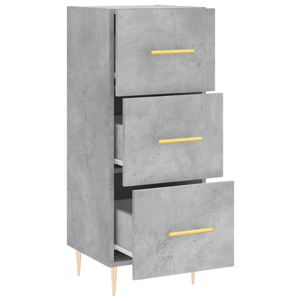 Skjenk betonggrå 34,5x34x90 cm konstruert tre